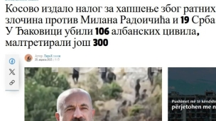 Nalog za hapšenje 20 Srba